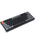 Механична клавиатура Keychron - K12 H-S, White LED, Gateron Red, сива - 3t