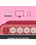 Механична клавиатура Logitech - POP Keys, безжична, Brown, розова - 7t