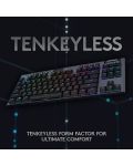 Механична клавиатура Logitech - G915 TKL, Clicky, RGB, черна - 4t