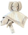 Мека кърпичка с играчка Pearhead - Elephant grey - 1t