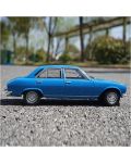 Метална кола Welly - 1975 Peugeot 504, синя, 1:24 - 3t