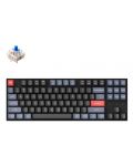 Механична клавиатура Keychron - K8 Pro HS TKL, Blue, RGB, черна - 1t
