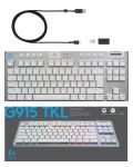 Механична клавиатура Logitech - G915 TKL, безжична, tactile, бяла - 11t