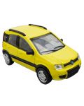Метална количка Newray - Fiat Panda 4х4, жълт, 1:43 - 2t