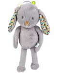 Мека играчка за гушкане Bali Bazoo - Bunny, сива - 5t