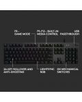 Механична клавиатура Logitech - G512 Carbon, GX Brown Tacticle, RGB, черна - 8t