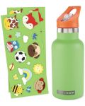 Метална бутилка Skip Hop - Green, 380 ml - 1t