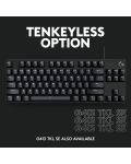 Механична клавиатура Logitech - G413 TKL SE, tactile, LED, черна - 8t