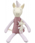 Мека кукла The Puppet Company - Еднорог с бебе, 30 cm - 2t
