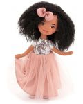 Мека кукла Orange Toys Sweet Sisters - Тина с розова рокля на пайети, 32 cm - 1t