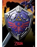 Плакат с метален ефект - The Legend of Zelda (Hylian Shield) - 1t