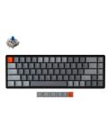 Механична клавиатура Keychron - K6 H-S Aluminum, Clicky, RGB, черна - 2t