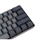 Механична клавиатура Keychron - K12 H-S, White LED, Gateron Brown, сива - 3t