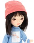 Мека кукла Orange Toys Sweet Sisters - Лилу със светлосин пуловер, 32 cm - 4t