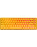 Механична клавиатура Ducky - One 3 Daybreak SF 65%, MX Silver, жълта - 1t