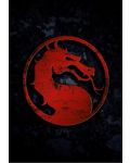Метален постер Displate Games: Mortal Kombat - Logo (red) - 1t