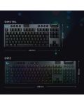 Механична клавиатура Logitech - G915 TKL, Linear, RGB, черна - 7t