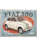 Метална табелка Nostalgic Art - Fiat 500, Торино - 1t