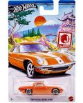 Метална количка Hot Wheels J-Imports - 1968 Mazda Cosmo Sport, оранжева - 1t