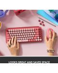 Механична клавиатура Logitech - POP Keys, безжична, Brown, розова - 5t