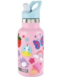 Метална бутилка Skip Hop - Pink, 380 ml - 2t