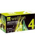 Medfine plus Игли за инсулинови писалки, 4 mm, 100 броя, Wellion - 1t