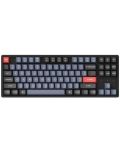 Механична клавиатура Keychron - K8 Pro, H-S, Clicky, RGB, черна - 1t