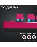 Механична клавиатура Logitech - G Pro X TKL, безжична, Tactile GX, розова - 4t