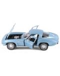 Метална кола Welly - Chevrolet Corvette, 1:24, синя - 2t