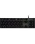 Механична клавиатура Logitech - G512 Carbon, GX Brown Tacticle, RGB, черна - 1t