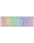 Механична клавиатура Genesis - Thor 303, Outemu Brown, RGB, бяла - 1t