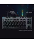 Механична клавиатура Logitech - G915 TKL, Clicky, RGB, черна - 7t