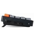 Механична клавиатура Keychron - K12 H-S, Gateron Brown, RGB, черна - 5t