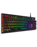 Механична клавиатура HyperX - Alloy Origins, HyperX Aqua, RGB, черна - 2t