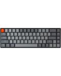 Механична клавиатура Keychron - K6 HS 65%, Gateron Brown, RGB, сива - 1t