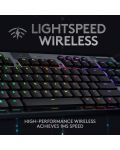 Механична клавиатура Logitech - G915 TKL, Linear, RGB, черна - 3t