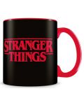 Чаша Pyramid Television: Stranger Things - Logo (Black) - 1t