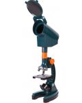 Микроскоп с камера Levenhuk - LabZZ M3, син/оранжев - 1t