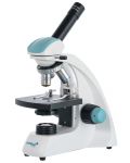 Микроскоп Levenhuk - 400M, монокулярен, бял - 3t