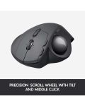 Мишка Logitech - MX Ergo, оптична, безжична, сива - 5t