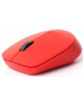 Мишка RAPOO - M100 Silent, оптична, безжична, червена - 3t
