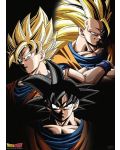 Мини плакат GB eye Animation: Dragon Ball Z - Goku Transformations - 1t