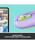 Мишка Logitech - POP, оптична, безжична, лилава/зелена - 5t