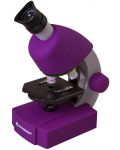 Микроскоп Bresser - Junior, 40-640x, лилав - 1t