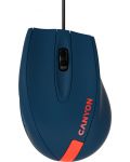 Мишка Canyon - CNE-CMS11BR, оптична, синя/червена - 1t