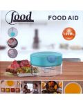 Мини чопър за зеленчуци  Morello - Food Aid, ръчен, 180 ml, син - 2t