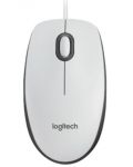 Мишка Logitech - M100, оптична, бяла - 1t