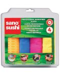Микрофибърни кърпи Sano - Sushi Professional, 4 броя - 1t