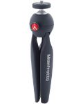 Мини статив Manfrotto - PIXI Smart + държач за смартфон, черен - 2t