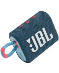 Портативна колонка JBL - Go 3, синя/розова - 1t